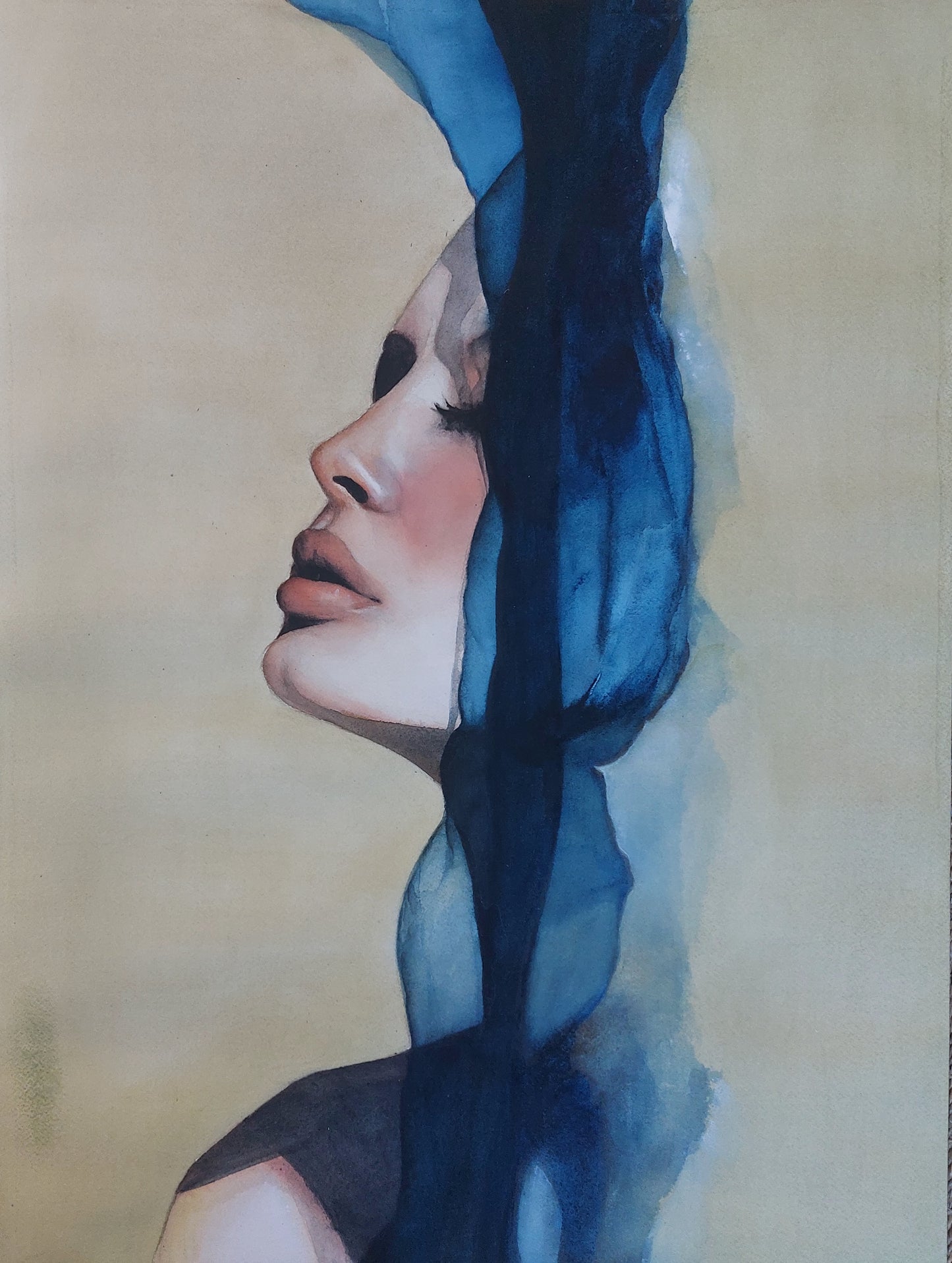 DYPTIQUE BLEU 2 #48. 40x60cm