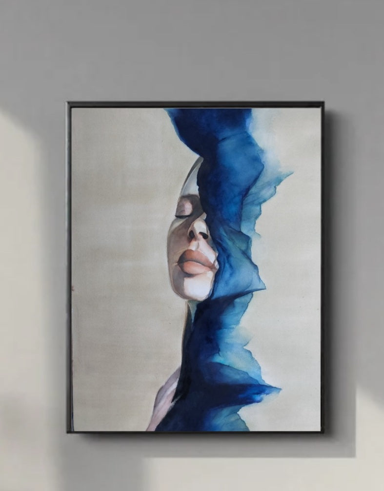 DYPTIQUE BLEU 1 #44. 40X60CM