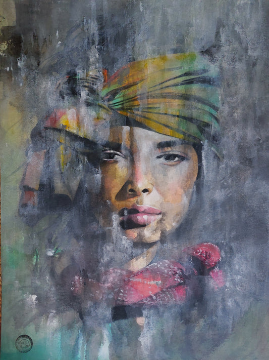 SÉRIE PORTRAIT#48.Sans titre 3.40x60cm